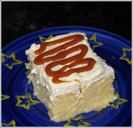 Three-Milk Cake (Pastel de Tres Leches). Cake: 1 cup all-purpose flour