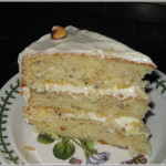 Slice of Hazelnut Cream Cake