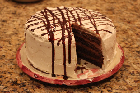 Irish chocolate cake