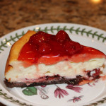 Cheesecake with a brownie crust