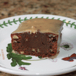espresso brownie with cappuccino ganache
