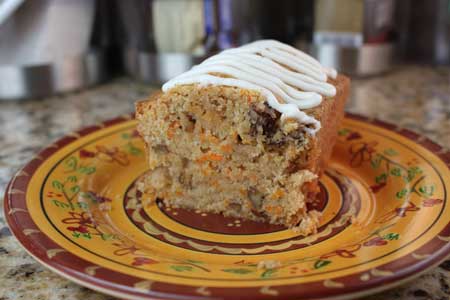 iced carrot bread
