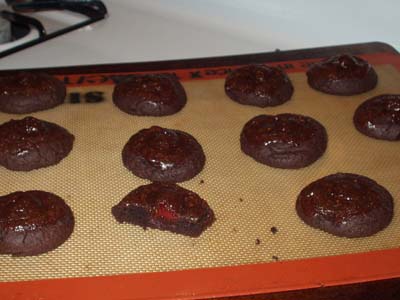 Chocolate Covered Cherry Cookies