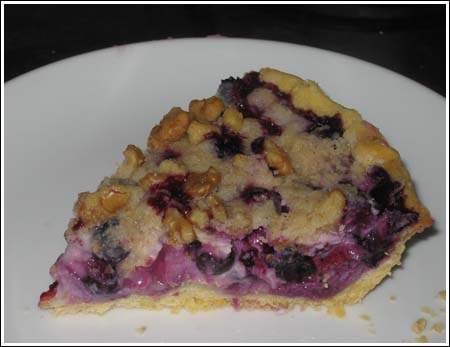 Blueberry Sour Cream Pie