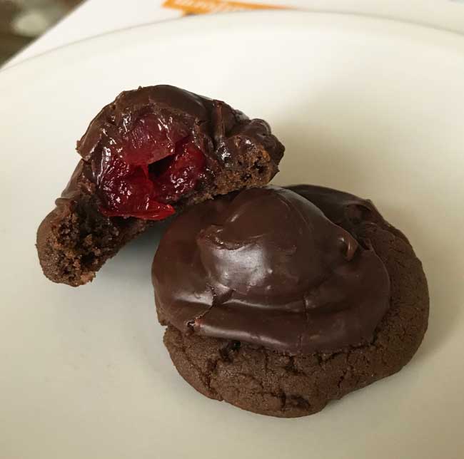 Chocolate Covered Cherry Cookies