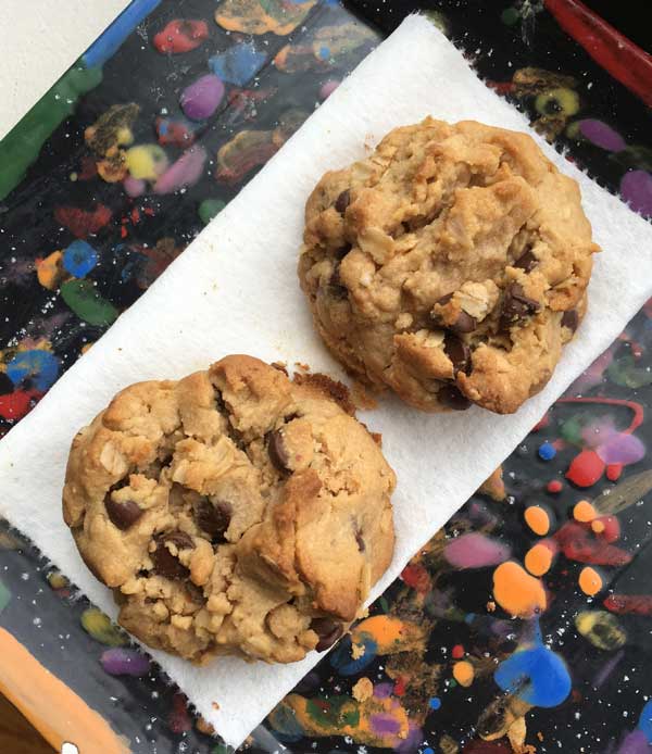 gigantic peanut butter cookies