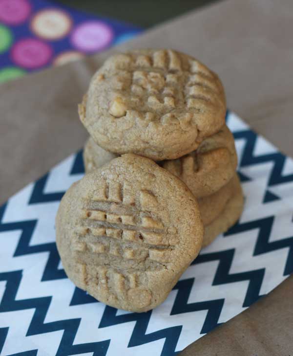 triple play peanut butter cookies