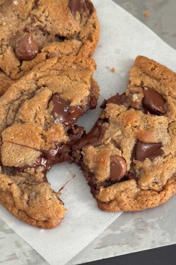 Chocolate Chip Cookies made with malted milk powder recipe.