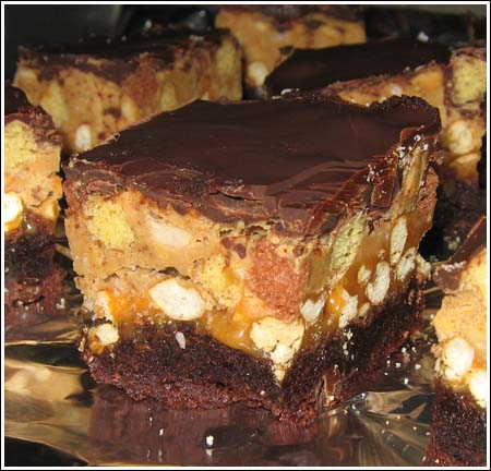 Peanut Butter Crunch Brownies