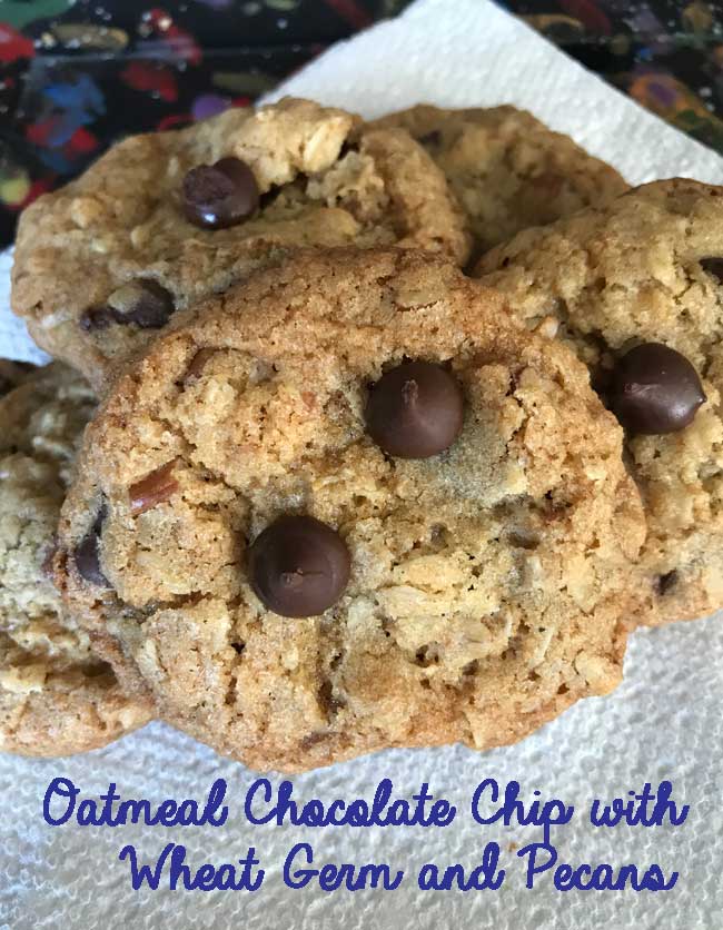 Oatmeal Wheat Germ Chocolate Chip Cookies