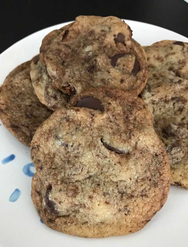 Thin Chocolate Chip Cookies