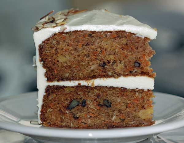 two layer carrot cake