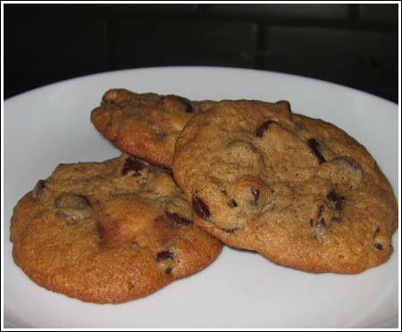 Chewy Whole Wheat Chocolate Chip Cookies