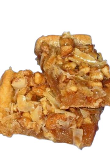 Baklava Cookies or Baklava Cookie Bars recipe using phyllo dough and cookie mix