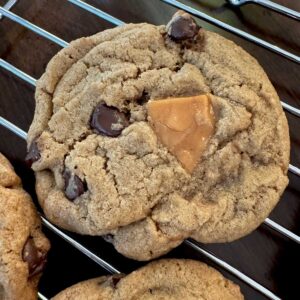 Caramel Macchiato Cookies recipe calling for Kraft Caramel Bits.