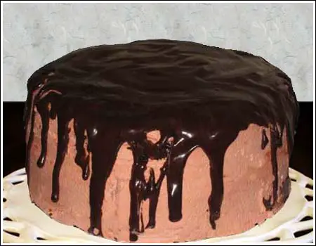 chocolate layer tuxedo cake
