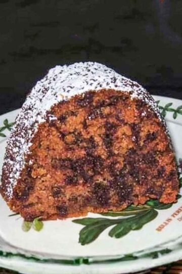 An easy recipe for Applesauce Chocolate Chip Cake, a spice cake with fall flavors.
