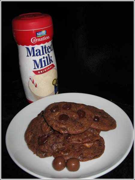 chocolate malt whopper cookies