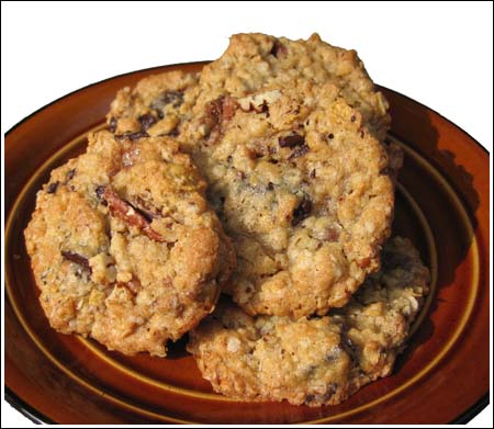 toffee-oat cookies