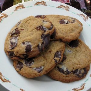 large chocolate chip cookies