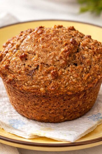 Moist sour cream bran muffins recipe originally from Epicurious.