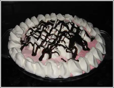 White Chocolate Raspberry Chiffon Pie