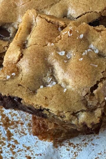 Nestle Toll House Chocolate Chip Pan Cookies recipe for an 8-inch square pan.