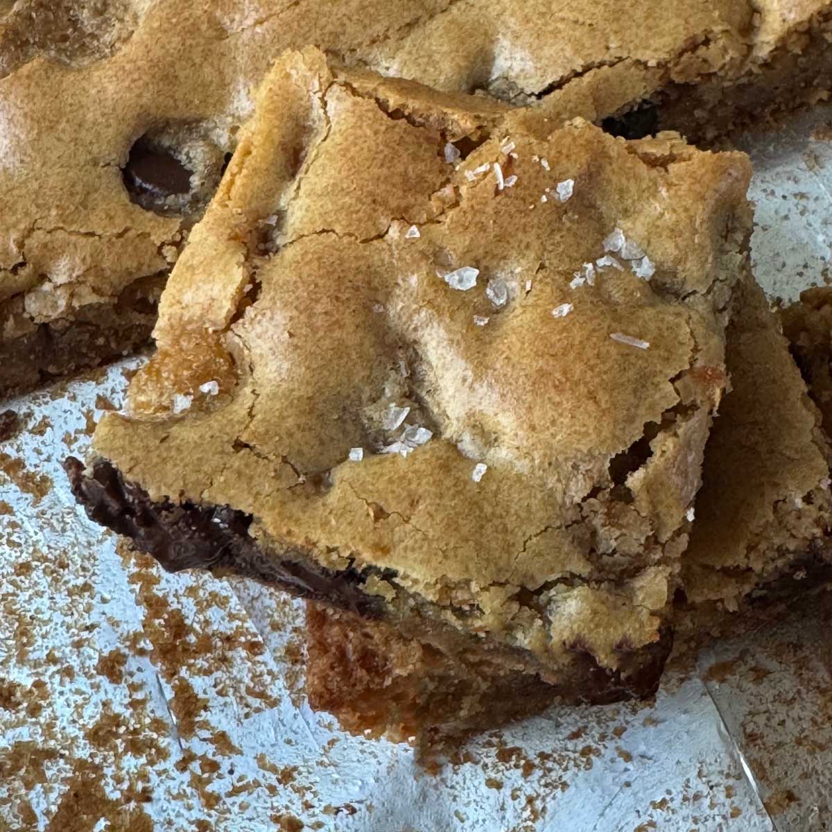 Nestle Toll House Chocolate Chip Pan Cookies recipe for an 8-inch square pan.
