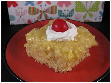 Pineapple Upside Down Cake With Crushed Pineapple