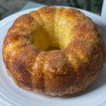 White Wine Cake baked in a Bundt pan with Chardonnay or Sauvignon Blanc