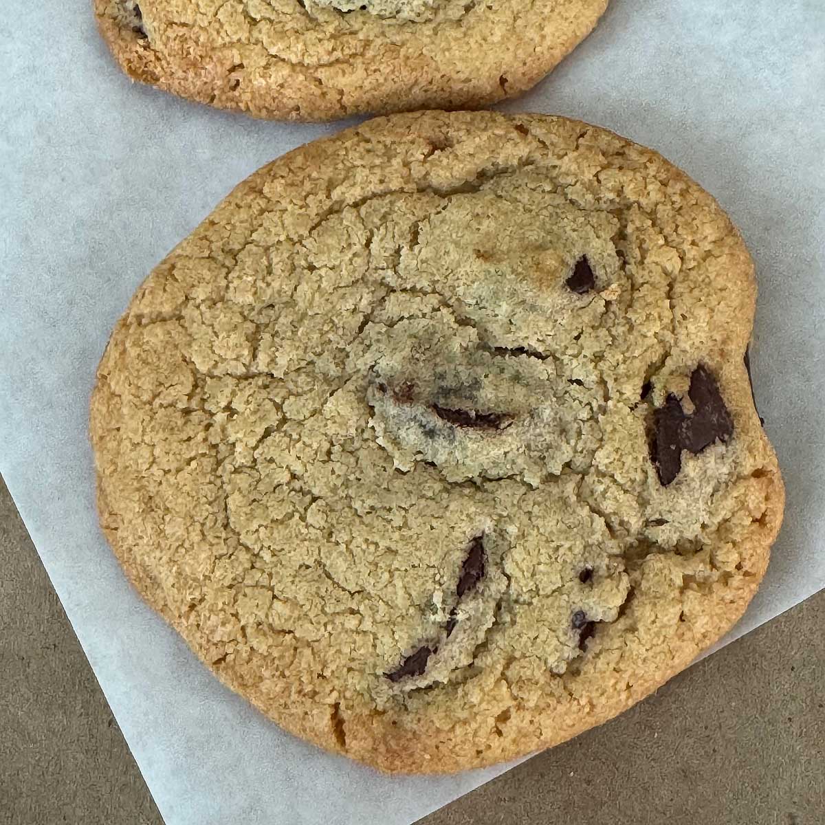 Pesach Chocolate Chip Cookies made with matzo meal for Passover.