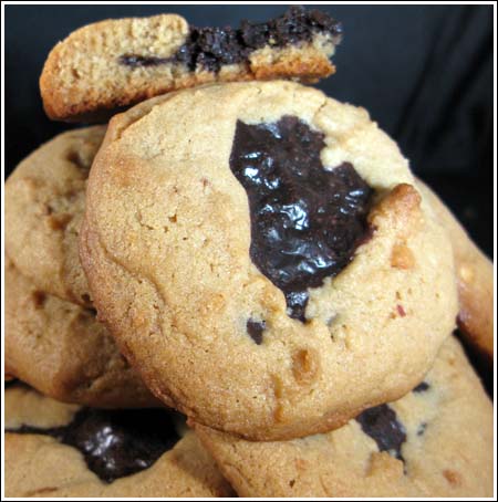 Chocolate Peanut Butter Volcanoes from Rosie's Bakery Cookie Book