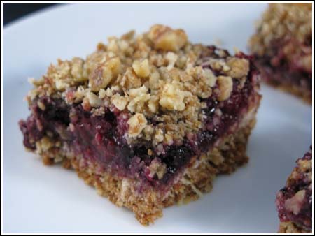 blueberry oat bars