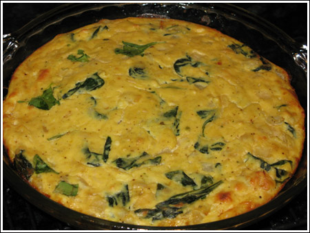 Crustless Spinach Quiche