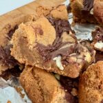 Nutella Marbled Peanut Butter Bars