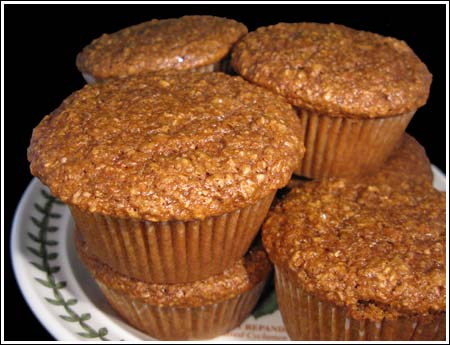 Dark Bran Muffins