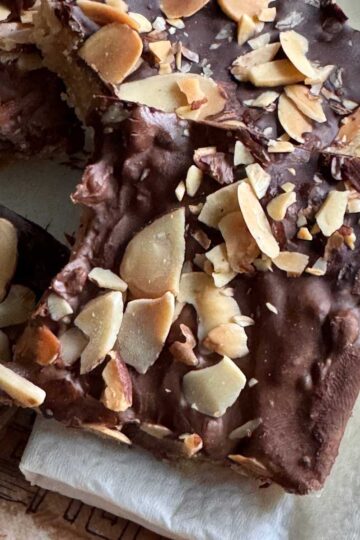 Tasha Tudor English Toffee Bar shortbread cookie recipe from Corgi Cottage.