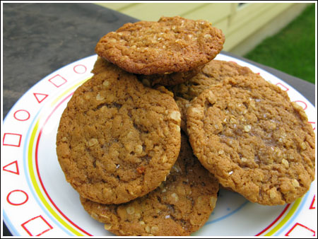 ginger-oat-cookies Oatmeal Gingersnaps