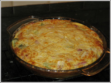 crustless ham cheese broccoli quiche