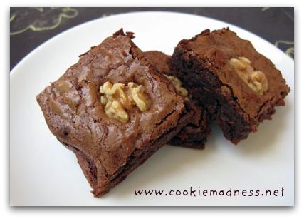 food-tv-brownies Triple-Chocolate Fudge Brownies or One Pan Brownies