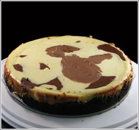Marbled White Chocolate Cheesecake