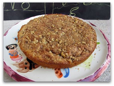 coffee-cake-whole whole wheat walnut Coffee Cake