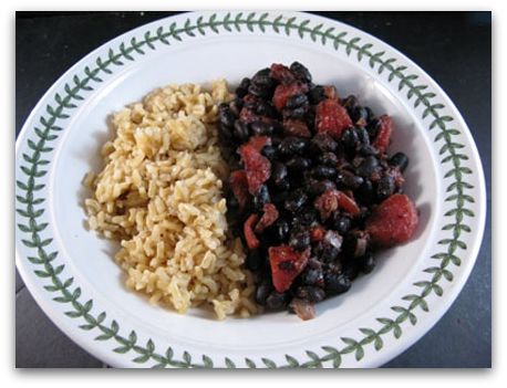 Cuban Style Black Beans and Rice