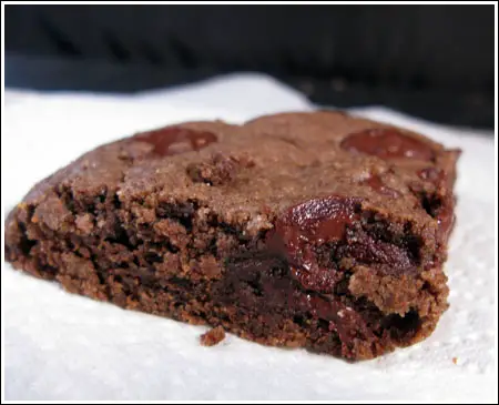 Double chocolate cookies made with hard boiled eggs.