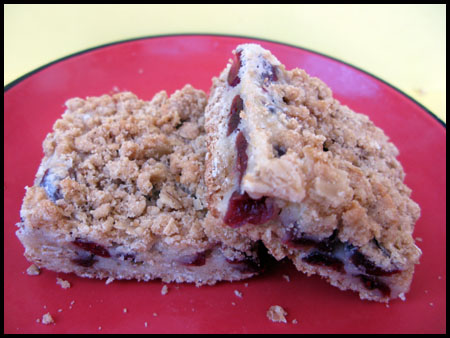 cooking light cranberry-oatmeal bars