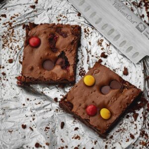 Deep Chocolate Brownies Recipe adapted from Gourmet Magazine.