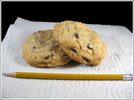 chocolate chip hard boiled egg cookies