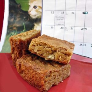 Helms Bakery Blondies copycat recipe with 1 egg and 1 yolk.