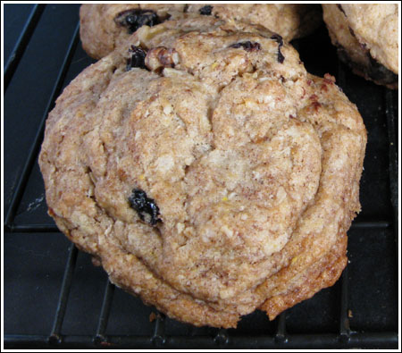 Oatmeal cookies made with hard boiled eggs.