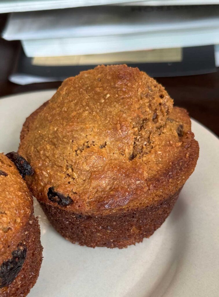 Classic buttermilk bran muffins recipe that calls for coarse wheat bran, molasses and very little oil.